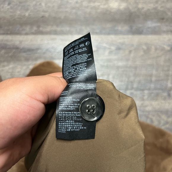 H&M Tan Teddy Jacket Plush Oversized Design - Picture 9 of 13